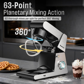 Kourice mixer operates quietly, keeping evenings peaceful while baking