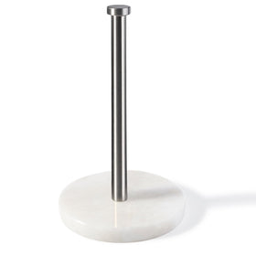 Koville African Genuine Marble paper towel holder base shows sturdy stability for kitchen storage.