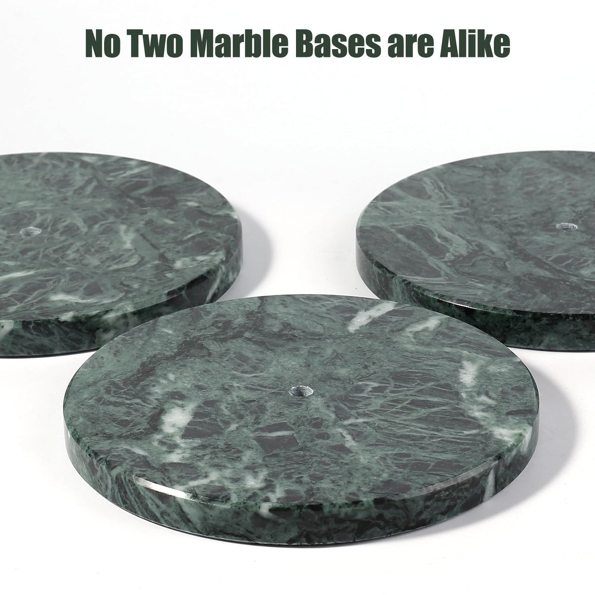 Koville Alpi Green marble paper towel holder close-up veining detail.