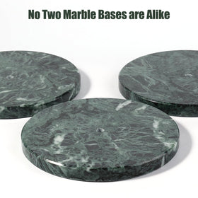 Koville Alpi Green marble paper towel holder close-up veining detail.