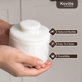 Koville packaging with guarantee information card included