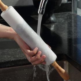 Koville Marble Rolling Pin heavy weight feel for control.