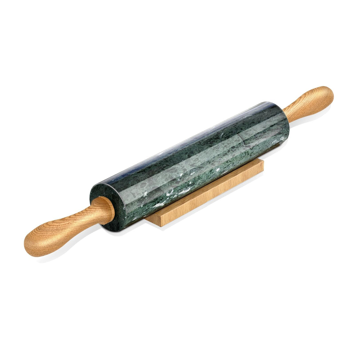 Koville marble rolling pin with smooth surface for easy dough rolling.