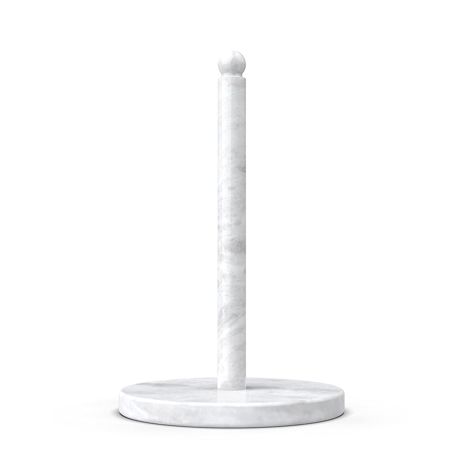 Koville Namib Fantasy marble base provides sturdy support for the paper towel holder.