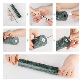 Koville rolling pin ideal for dough, pasta, and pastry tasks.