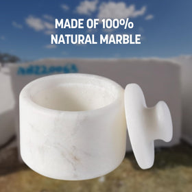 Koville spice jar collection in white marble for elegant kitchen storage.