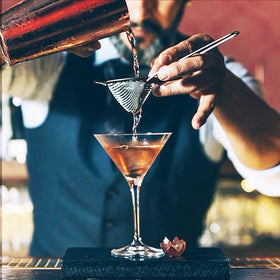 Koviti bar tools kit on the counter for efficient bartending sessions.
