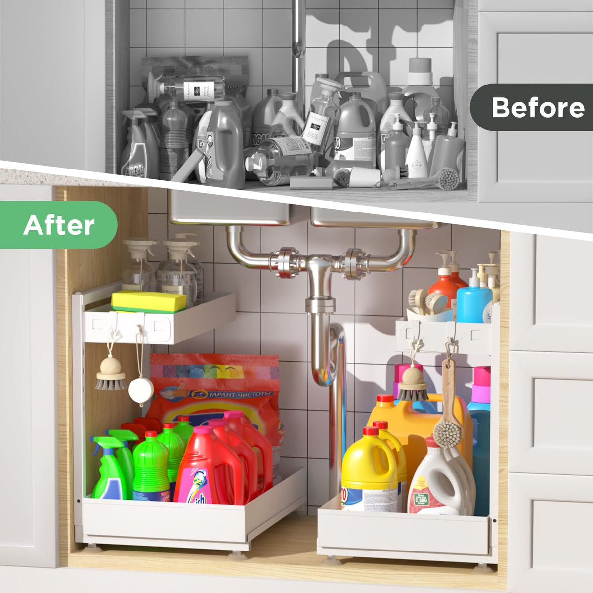 Kovryx top shelf holds nine soda cans for easy access.