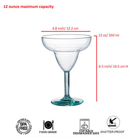 KOXIN-KARLU margarita glasses showcase durable plastic and shatterproof design