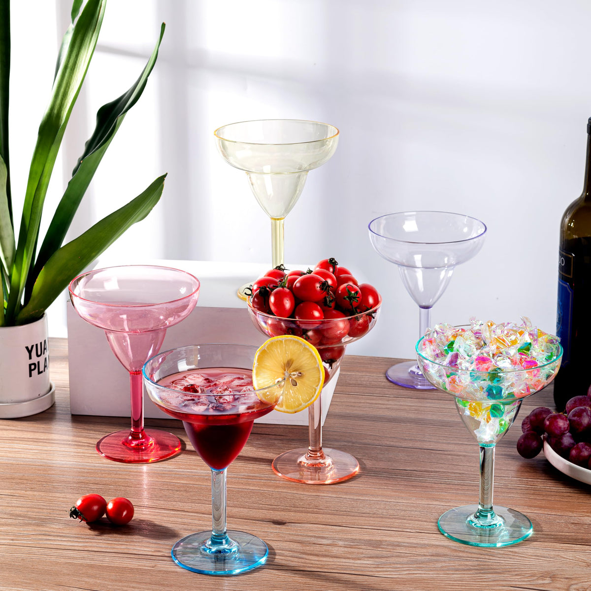KOXIN-KARLU classic 12oz glasses stacked neatly for easy storage