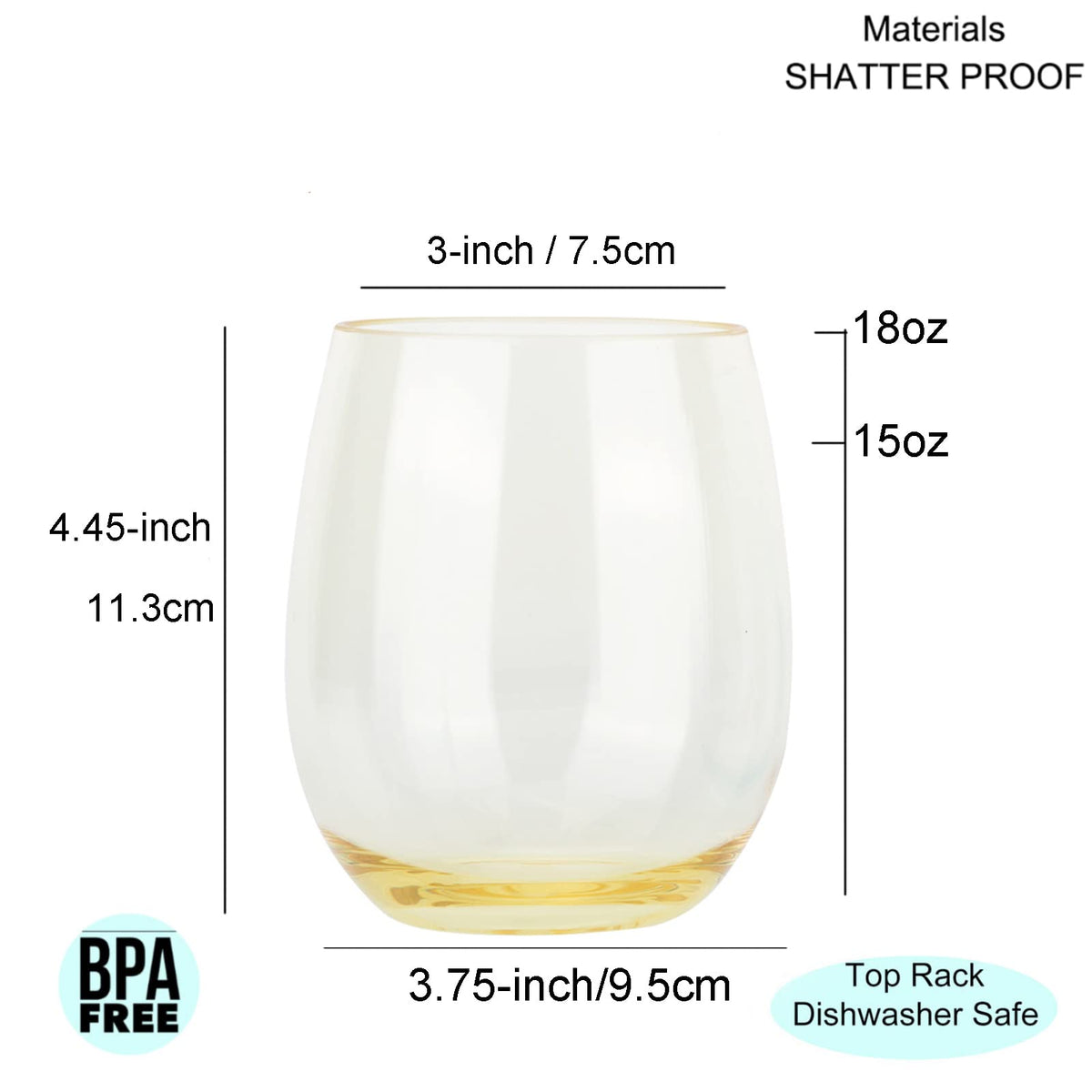 KOXIN-KARLU durable plastic stemless glass demonstrates shatterproof design for everyday use