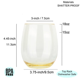 KOXIN-KARLU durable plastic stemless glass demonstrates shatterproof design for everyday use