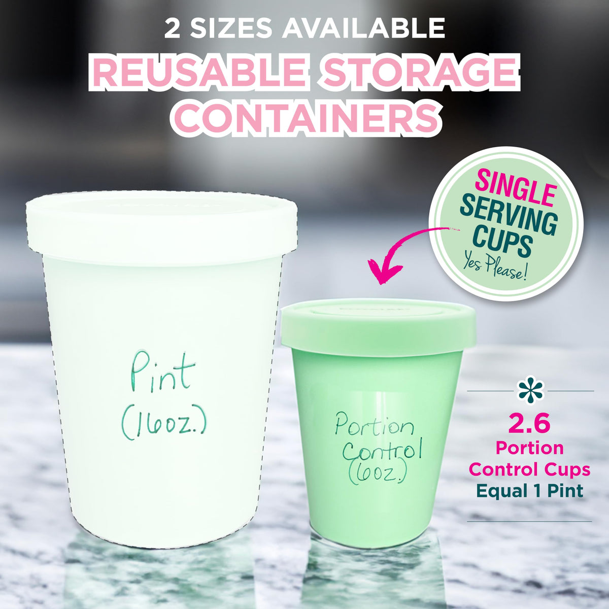 KOYAIRE containers are dishwasher and microwave safe for easy cleanup