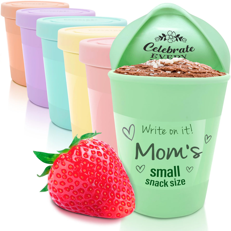 KOYAIRE 6 oz portion container with label area for quick marking and tracking