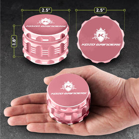 KOZO grinder rose gold showing large capacity for batches