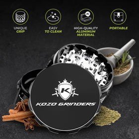KOZO 3-inch grinder designed for quick spice prep.