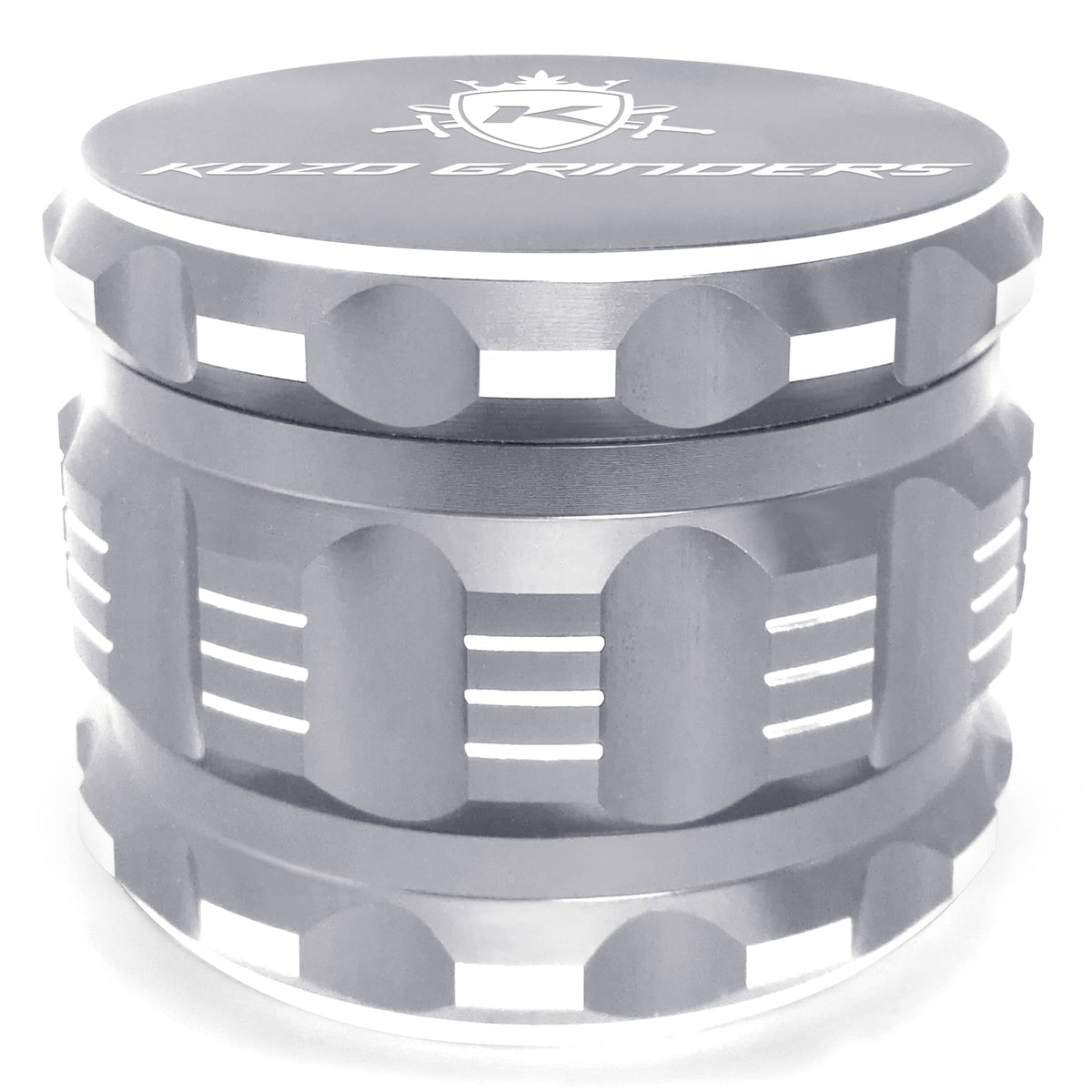 Kozo Grinder Mills aluminum with magnetic lid for secure storage.