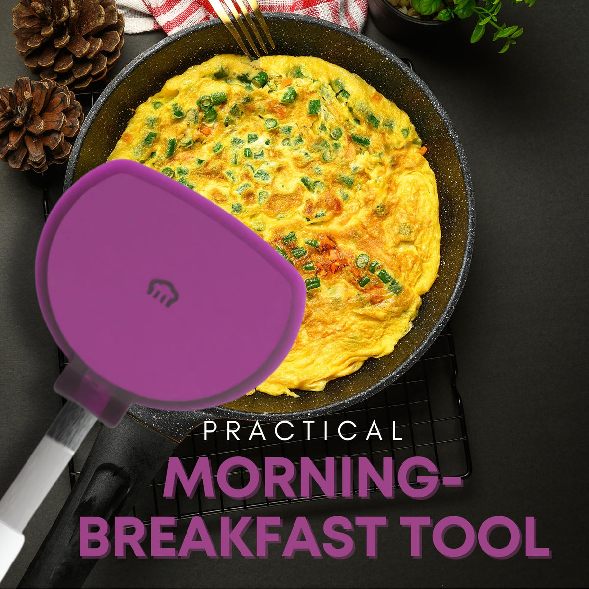 KPKitchen spatula ideal for crepes and eggs on griddles.