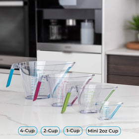 KPKitchen dishwasher-safe measuring cups ready for quick cleanup.