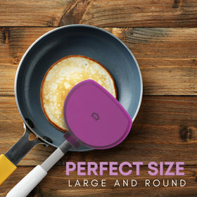 KPKitchen dishwasher-safe spatula cleans up after busy mornings.