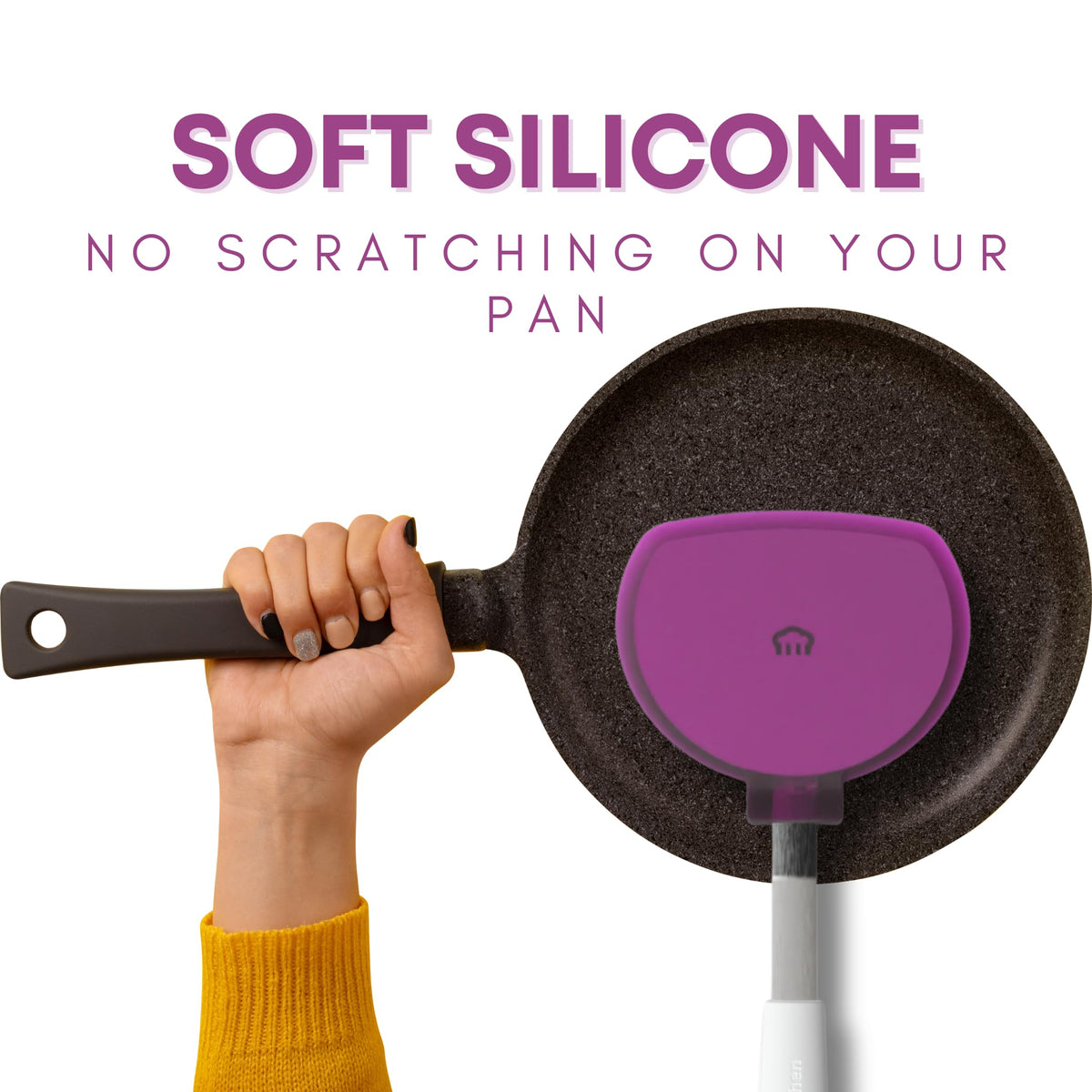 KPKitchen durable silicone turner maintains shape through heavy use.