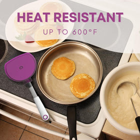 KPKitchen non-stick pans friendly spatula for smooth food release.