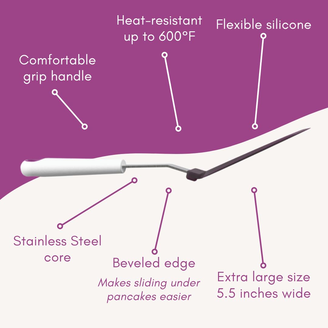 KPKitchen non-tearing edge helps lift fish and eggs cleanly.