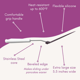KPKitchen non-tearing edge helps lift fish and eggs cleanly.