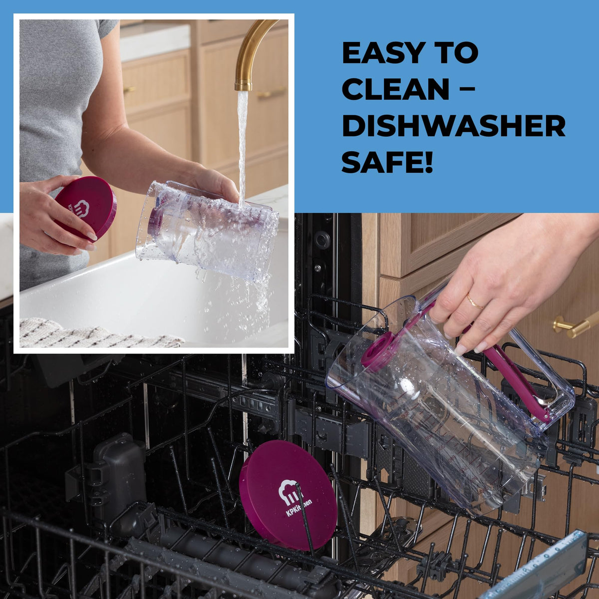 KPKitchen pancake dispenser is dishwasher safe for easy cleanup after cooking