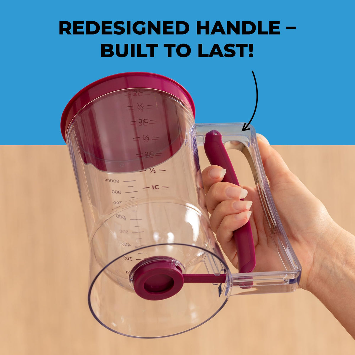 KPKitchen versatile dispenser for waffles, cupcakes, muffins and more