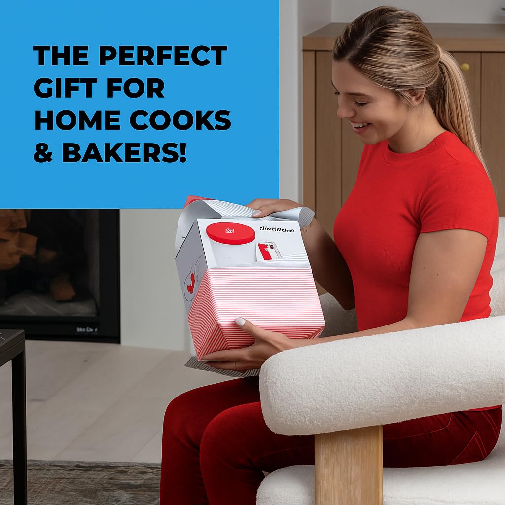 KPKitchen pancake dispenser multi-use red setup for batter, sauces and more.