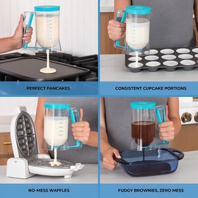 KPKitchen turquoise batter dispenser handle for smooth control