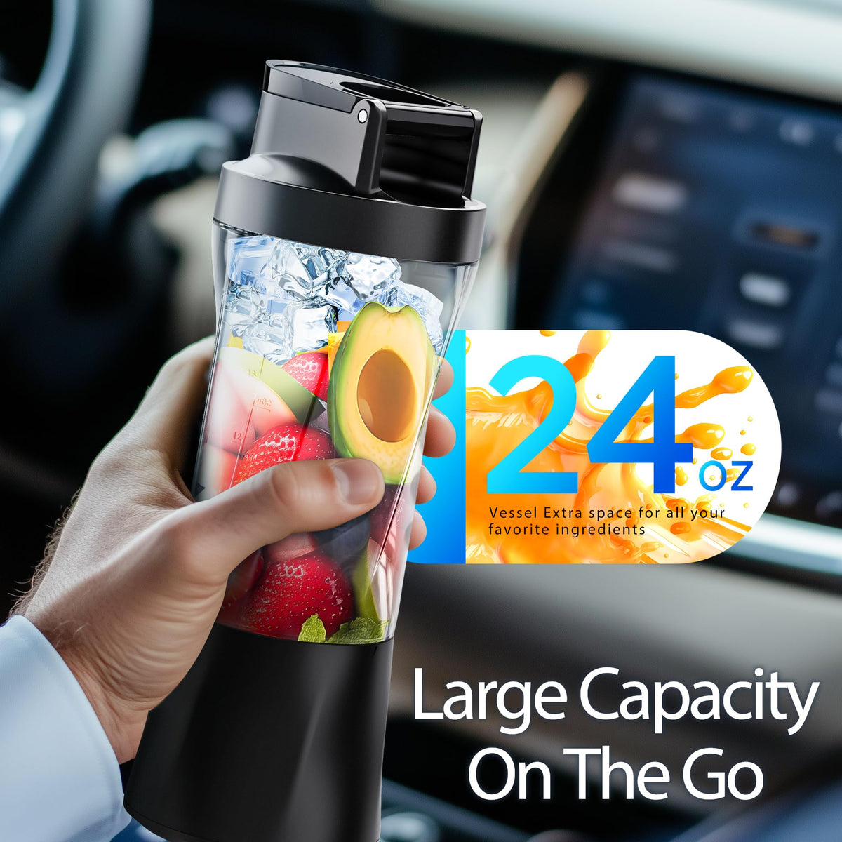 KPMARE USB-C rechargeable blender ready for power on the go