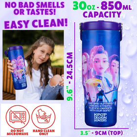 KPop Demon Hunters gift-ready tumbler, perfect for fans and teens.