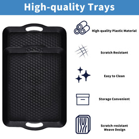 KPROE one-piece tray design with bent side handles for effortless transport.