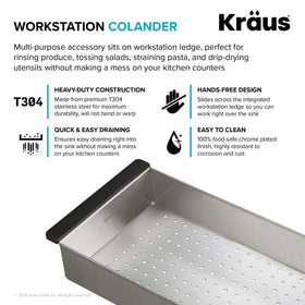 Kraus chrome-plated design resists rust and daily use.