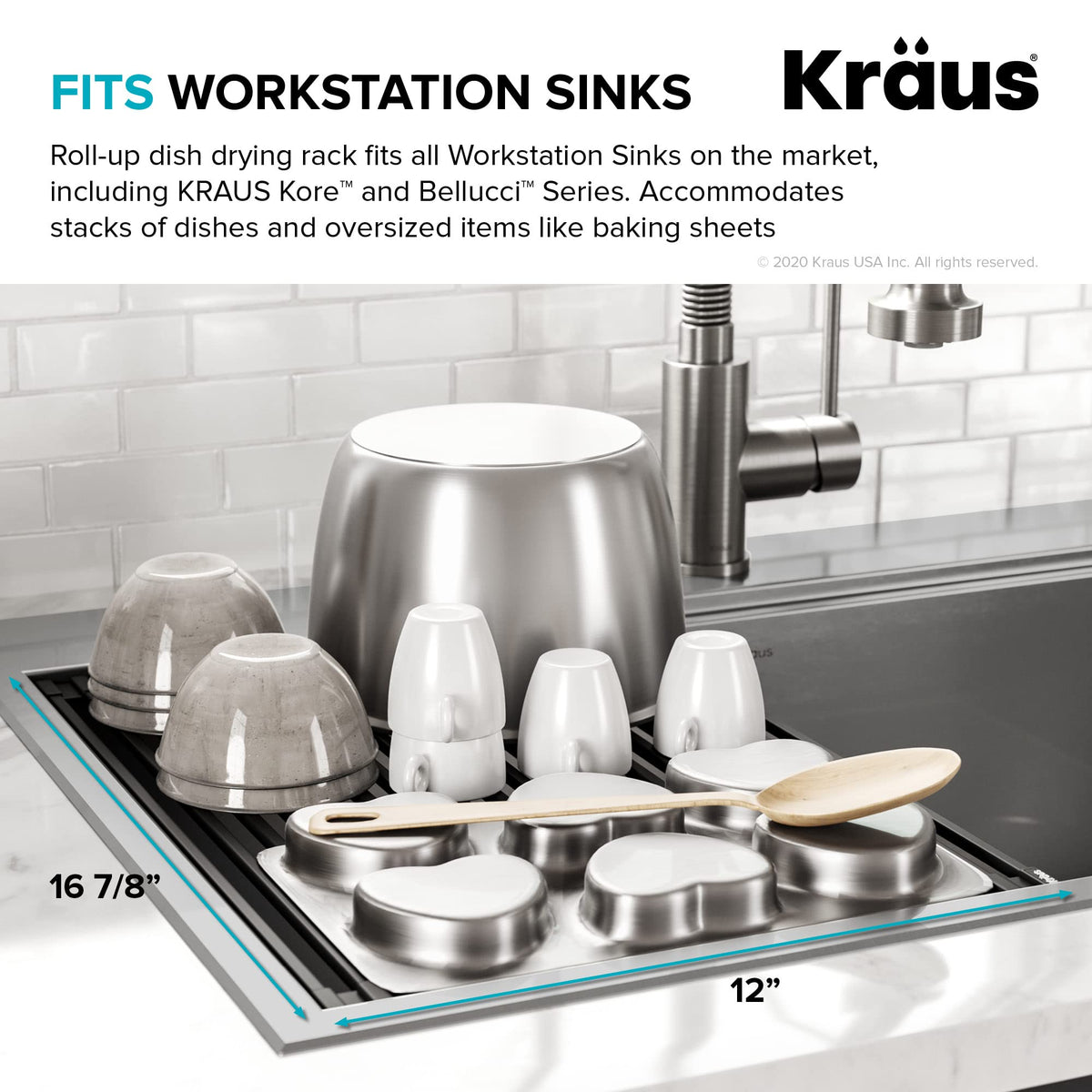 Kraus color options enhance the sink area with style