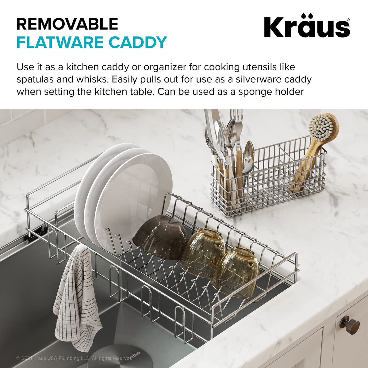 Kraus non-slip silicone bumpers protect sinks and countertops