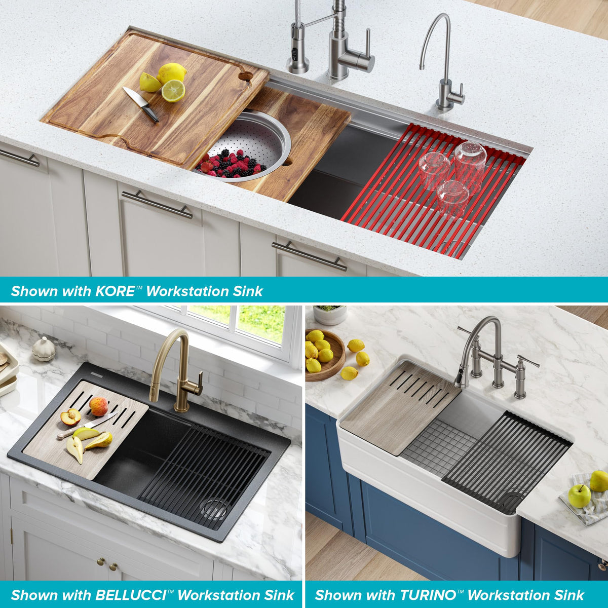 Kraus stainless steel core with silicone coating for durability
