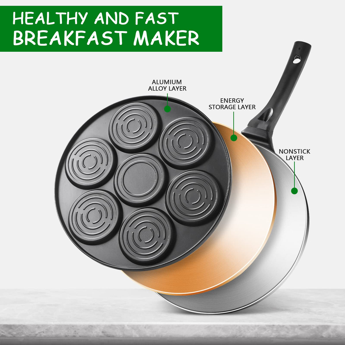 kretaely multi-use pan for crepes, eggs, and vegetables.