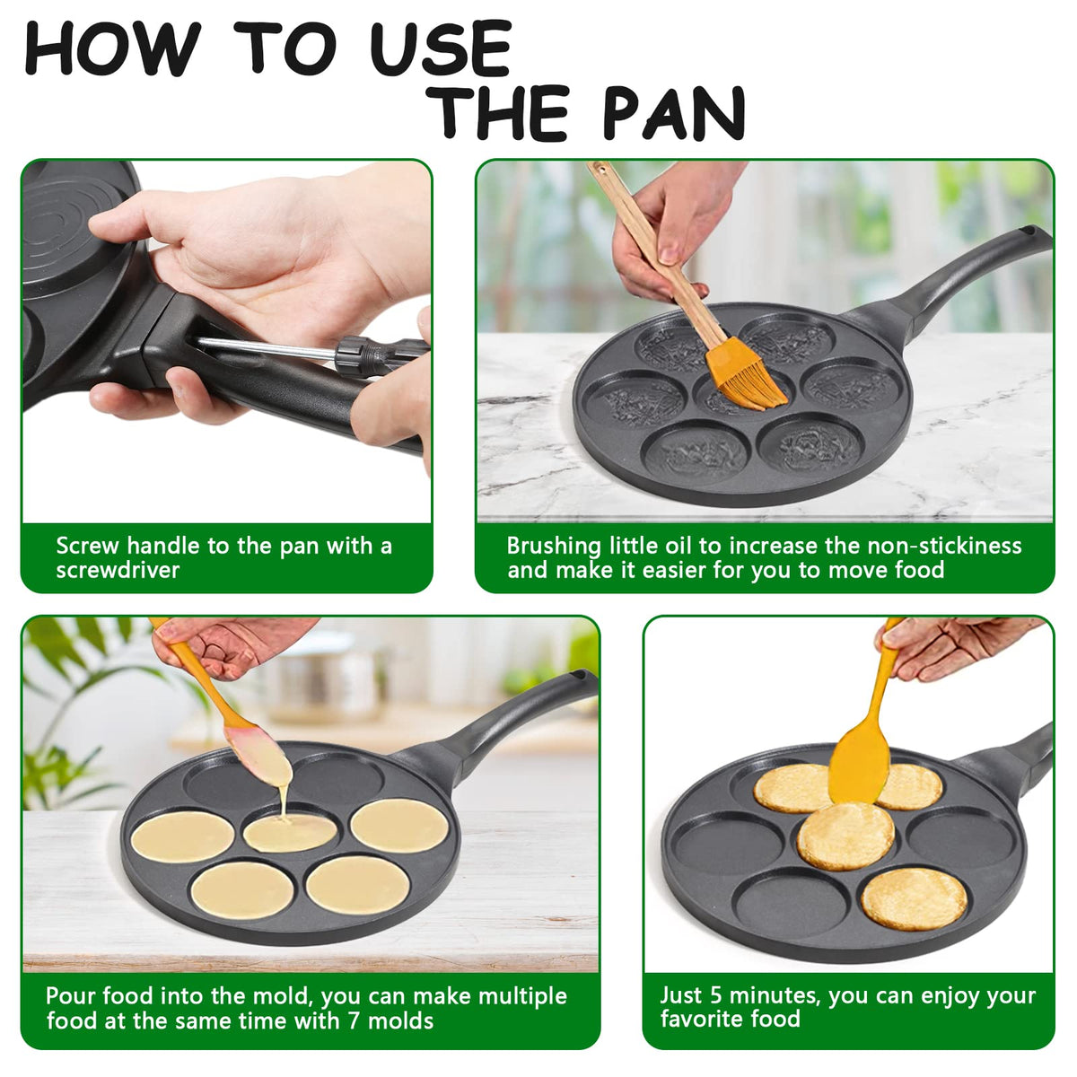kretaely pfoa-free coating for safer nonstick release.
