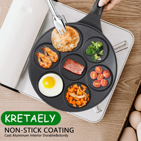 kretaely thick-body 0-51-inch pancake pan for durable browning.