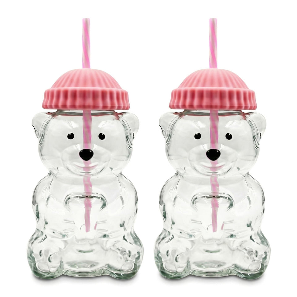 Krewchton Bear Cup 2-pack with playful bear design for daily drinks
