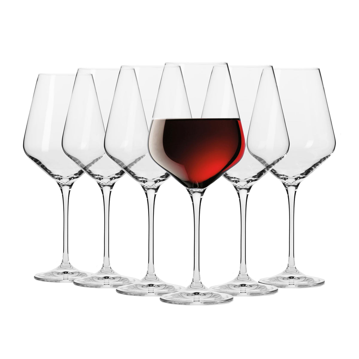 Krosno Avant-Garde collection long stems prevent hand warmth during tasting.