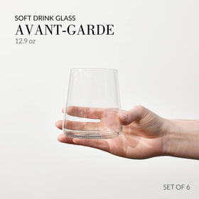 Bottom view of Krosno glass reveals a stable ergonomic base.