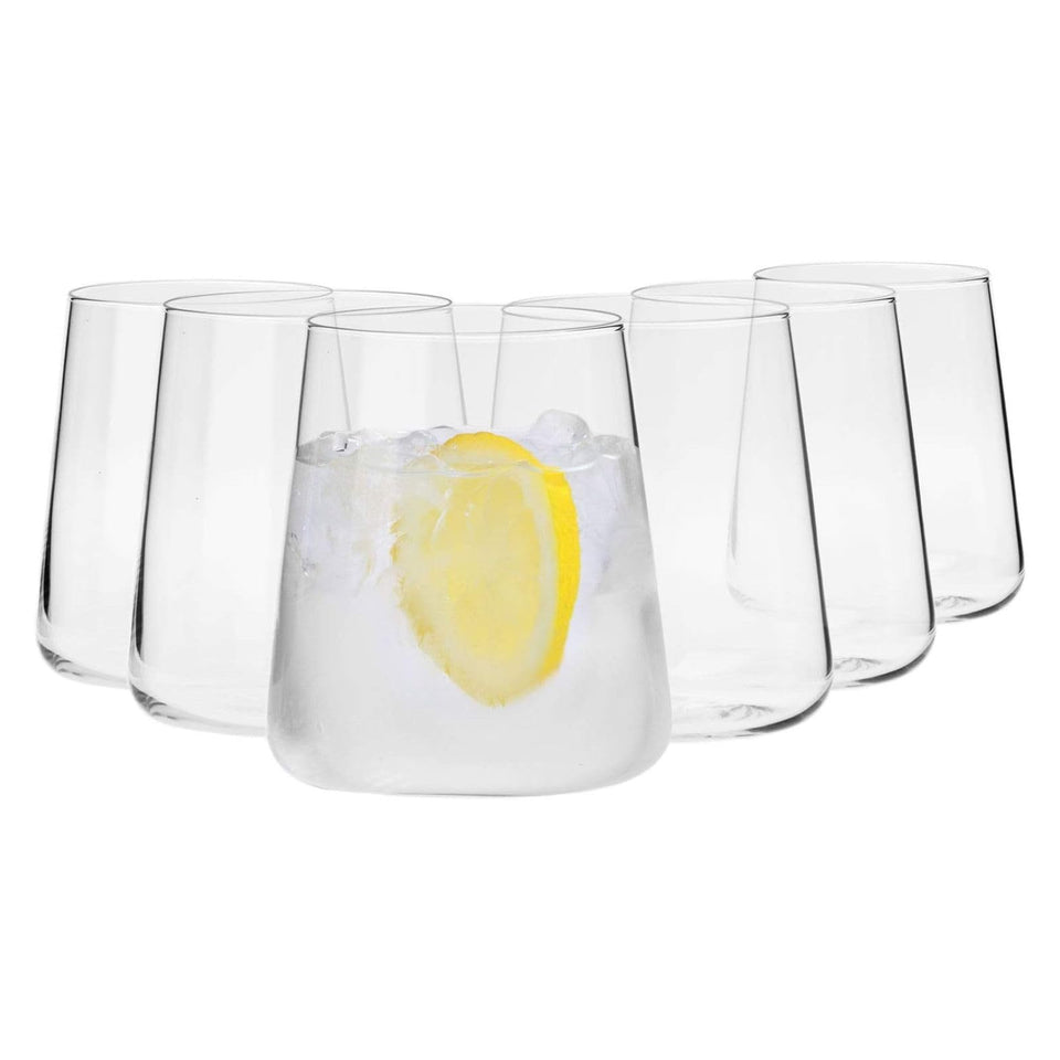 Krosno Avant-Garde six-glass set for elegant water service.