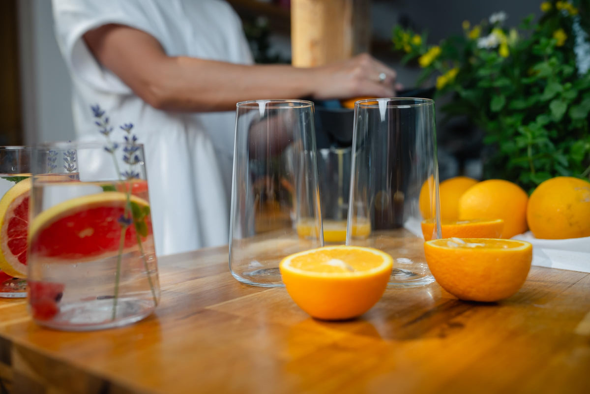 Krosno Infinity set of 6 glasses ready for daily use and entertaining.