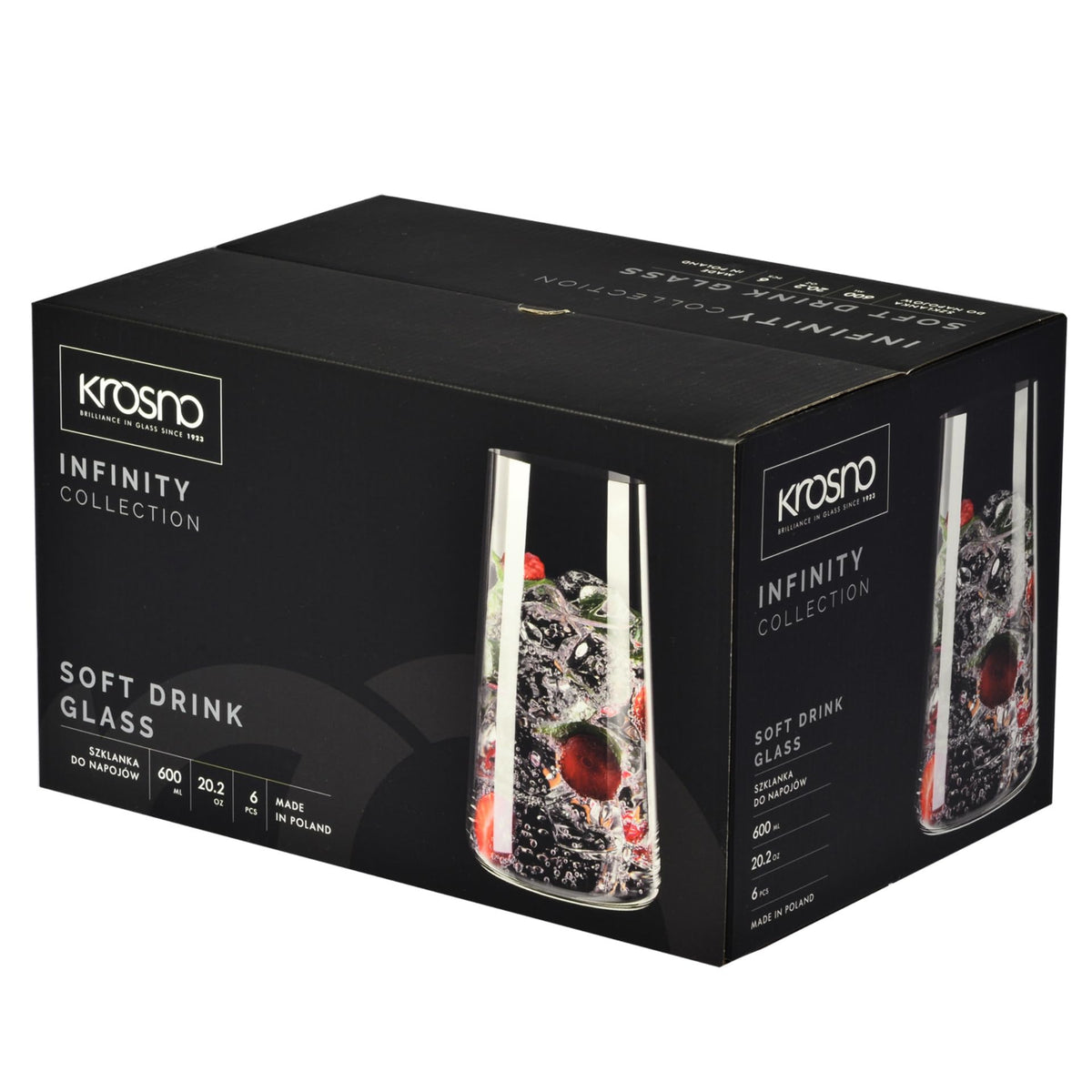 Krosno Infinity table-setting glassware elevates casual and formal meals.