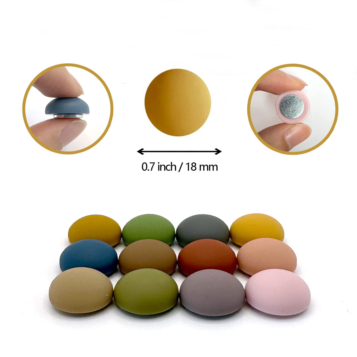 KROYSEA semi-spherical magnets provide stable grip on metal surfaces.