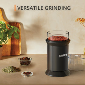 KRUPS removable bowl is dishwasher-safe for easy cleanup after grinding.